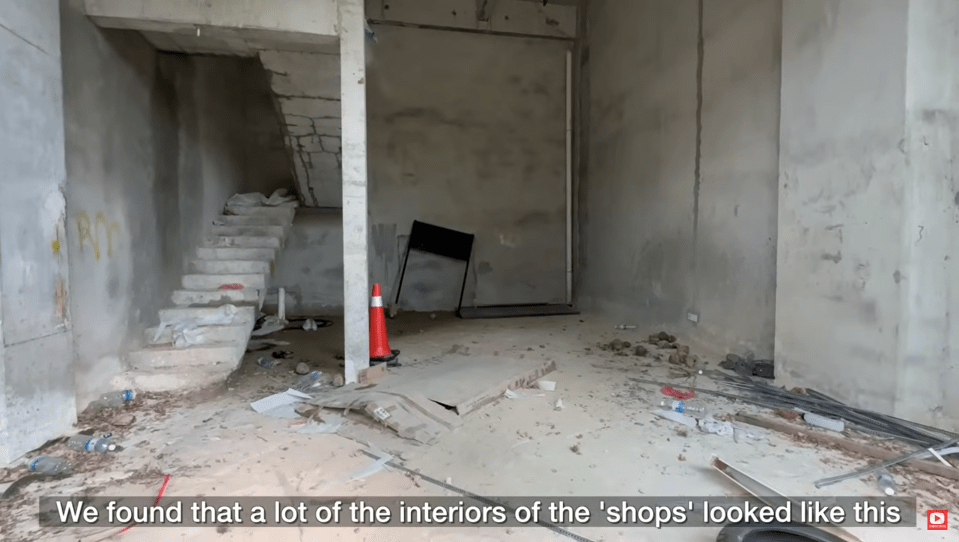 Most shops have never been finished with their interior still bare