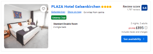 Hotels in Gelsenkirchen will set you back serious money