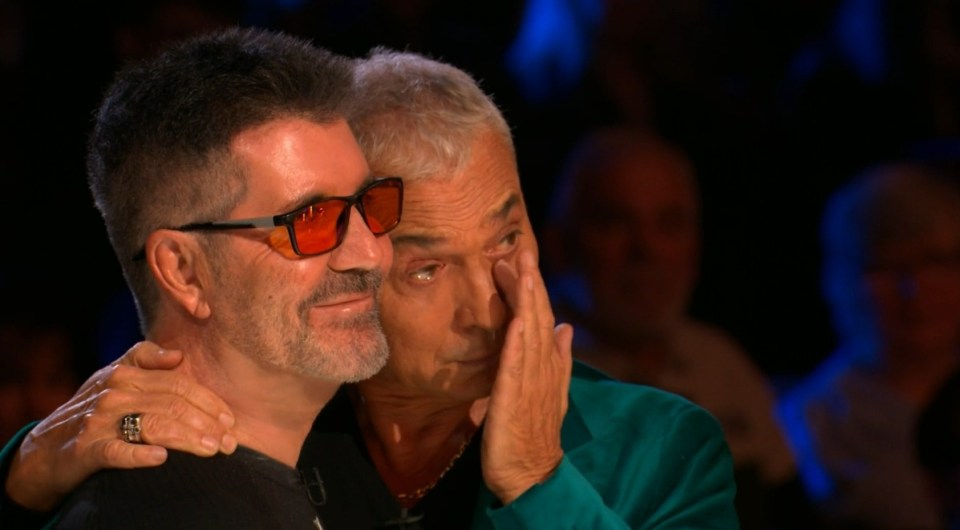 Bruno Tonioli was consoled by Simon Cowell as he broke down in tears during Britain's Got Talent