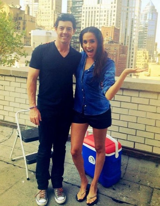 McIlroy and Meghan Markle flirted on social media as he showed her the ice bucket challenge