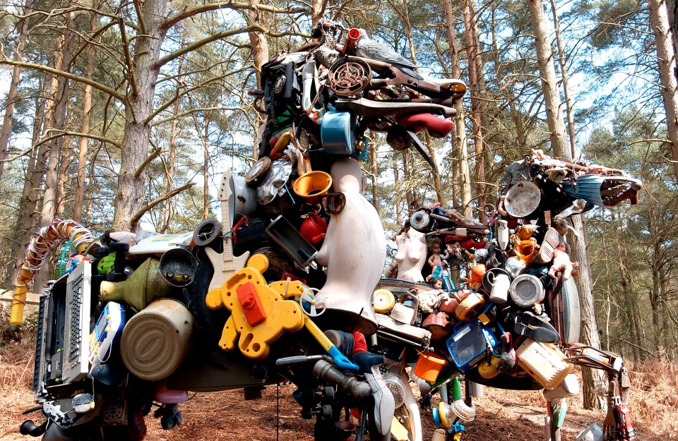 The Sculpture Park in Farnham covers around 10 acres of land and displays around 600 sculptures