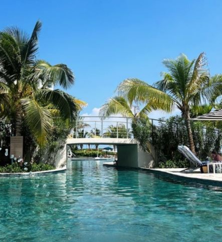 They stayed at the Sandals South Coast Resort