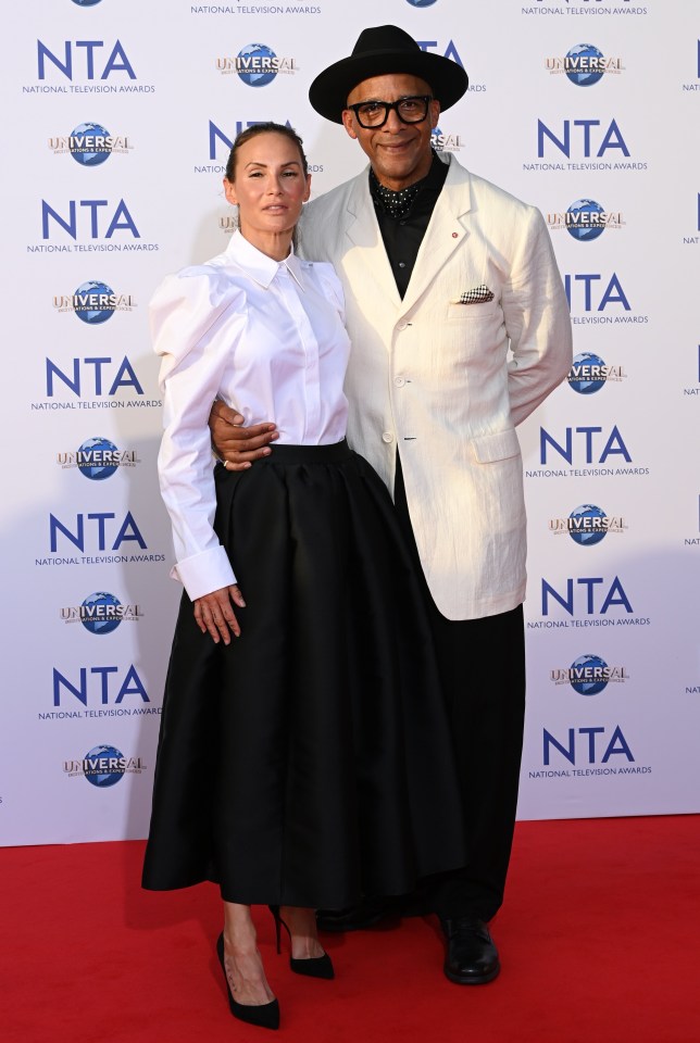 Jay Blades and wife Lisa at the 28th National Television Awards in Septemeber