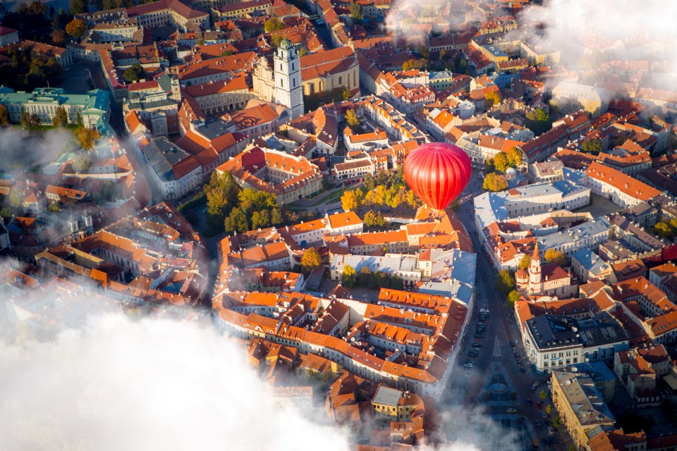 Vilnius is one of the only cities in Europe which you can fly over in a hot air balloon