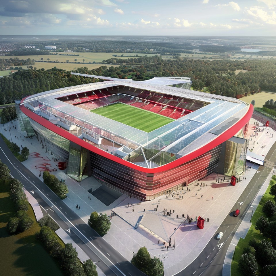 AI program Midjourney has visualised what Wrexham's Racecourse Ground could look like