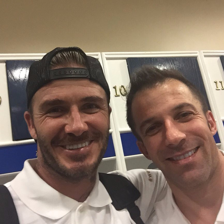 Del Piero said he was inspired by David Beckham