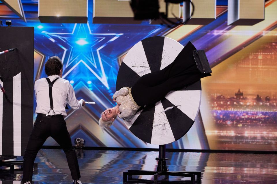 Saturday’s Britain’s Got Talent was going nowhere until the appearance of knife-throwing duo Janette and Angelo