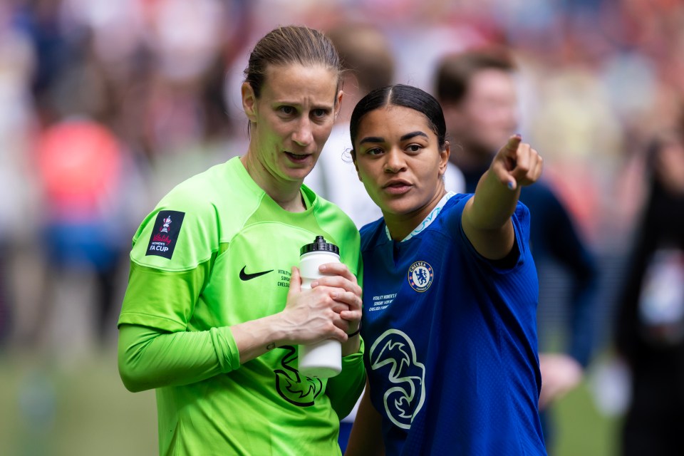 Ann-Katrin Berger has just left Chelsea and is no longer team-mates with Jessica Carter