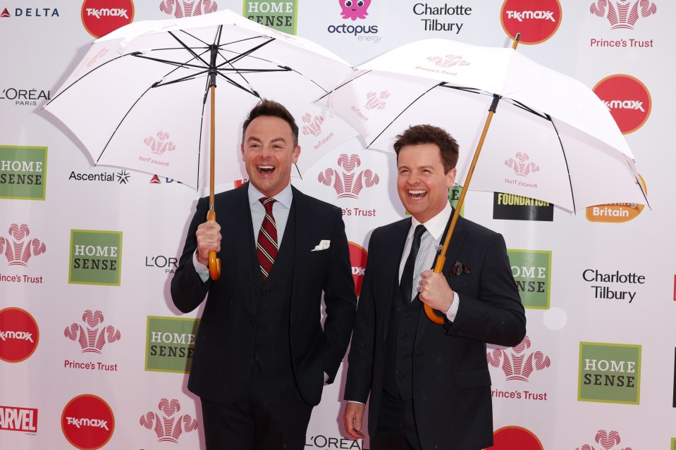 Ant Mc Partlin and Declan Donnelly attended The Prince’s Trust Awards today