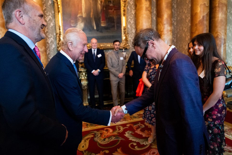 The King beamed as he greeted Yeo