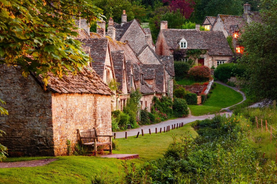 Arlington Row Cottages is the main attraction of the village