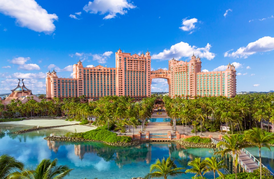 The Royal at Atlantis Bahamas resort, one of five hotels on the 400-acre Atlantis resort