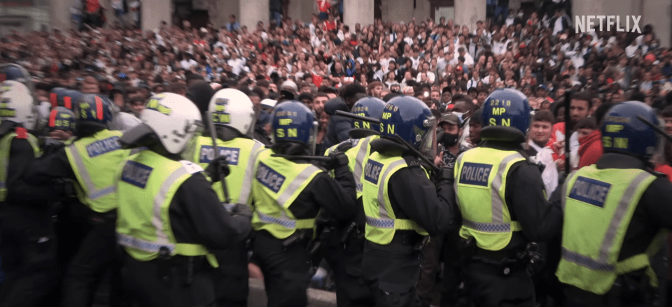 Metropolitan Police later apologised for the 'unacceptable scenes of disorder'