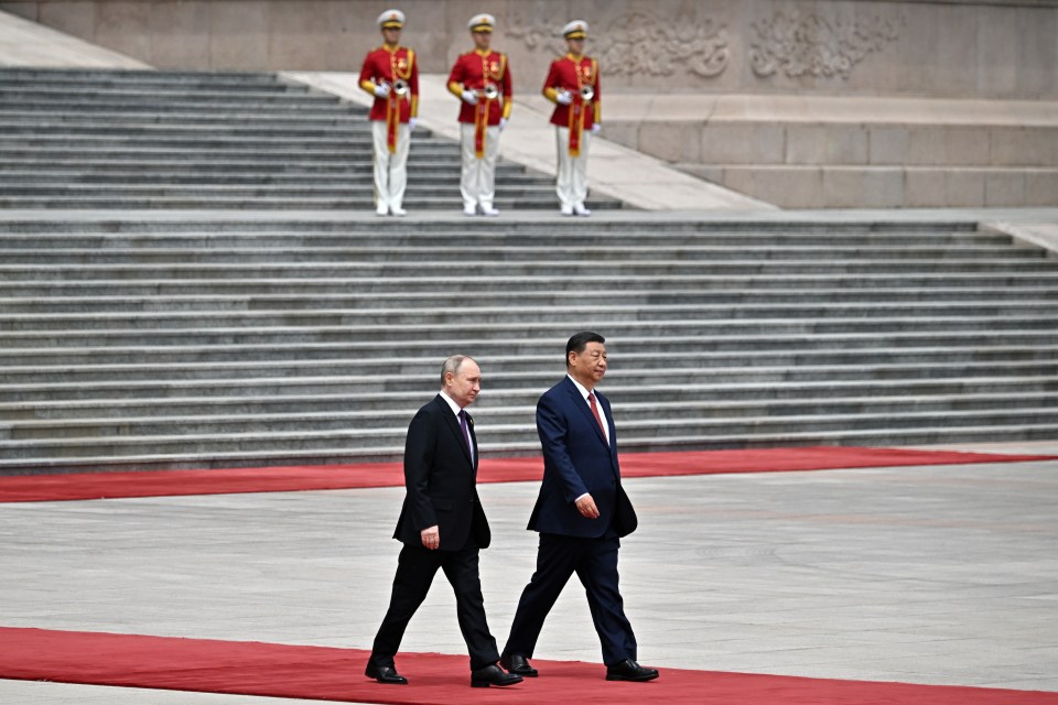 The Chinese tyrant rolled out the red carpet for his Russian counterpart