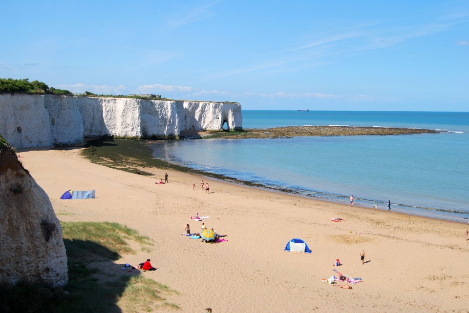 Kinsgate Beach is quieter than nearby Joss Bay and Botany Baby - remember to check the tide times for access