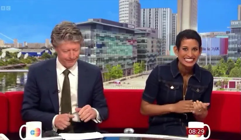 Naga Munchetty left Charlie Stayt seething on BBC Breakfast as she swiped at their relationship