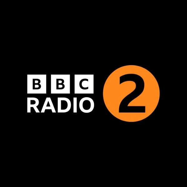 bbc radio 2 logo on a black background