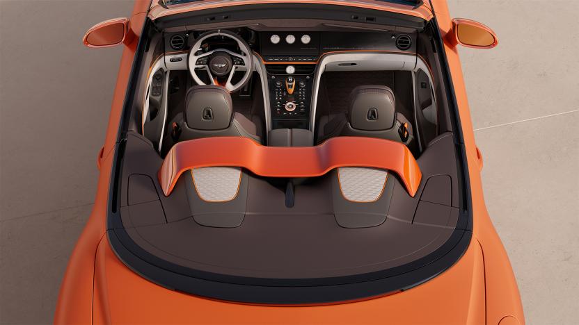 The powerful motor will come with a retractable soft-top