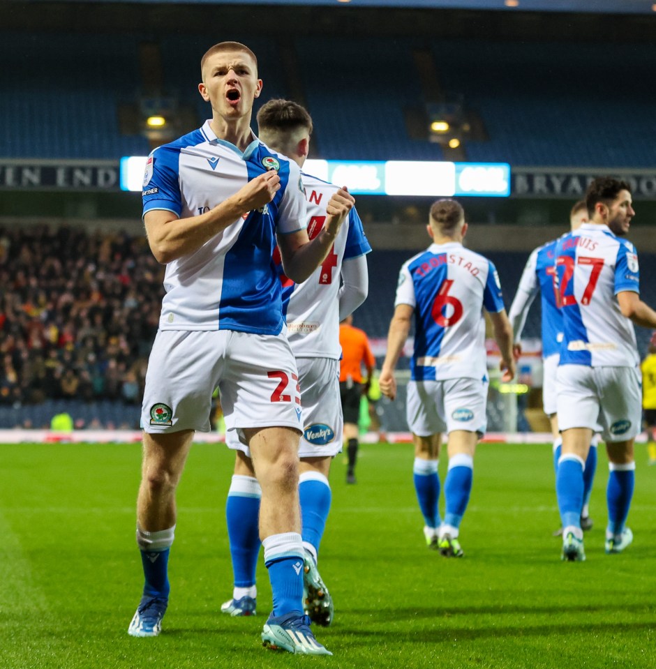 The 20-year-old came through the ranks at boyhood club Blackburn Rovers