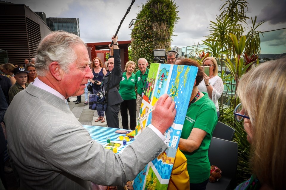 It’s thought Prince Charles may have gifted his grandson one of his own watercolour paintings