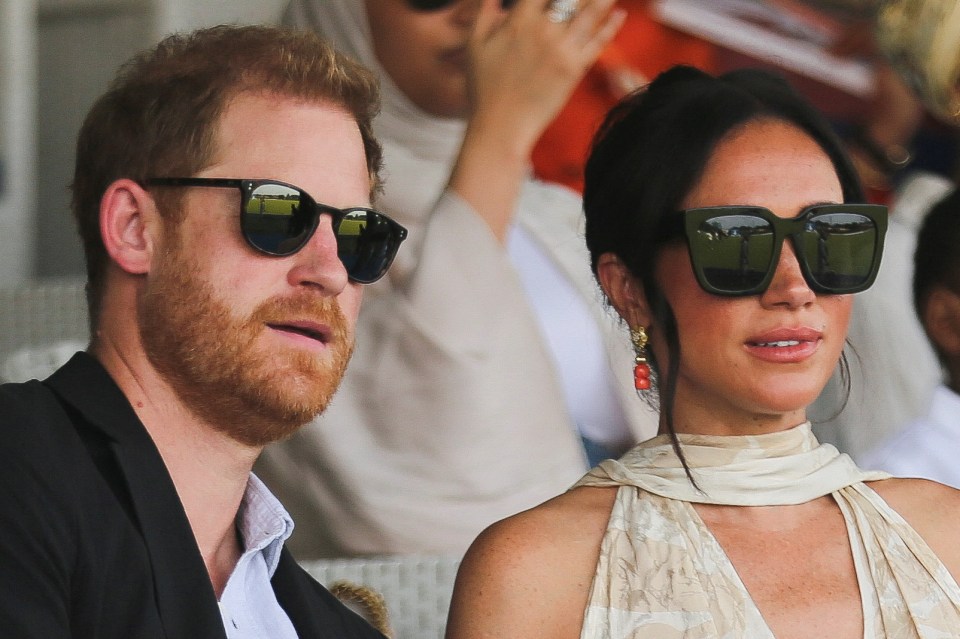 Prince Harry and Meghan attending a polo fundraiser event in Lagos, Nigeria last week