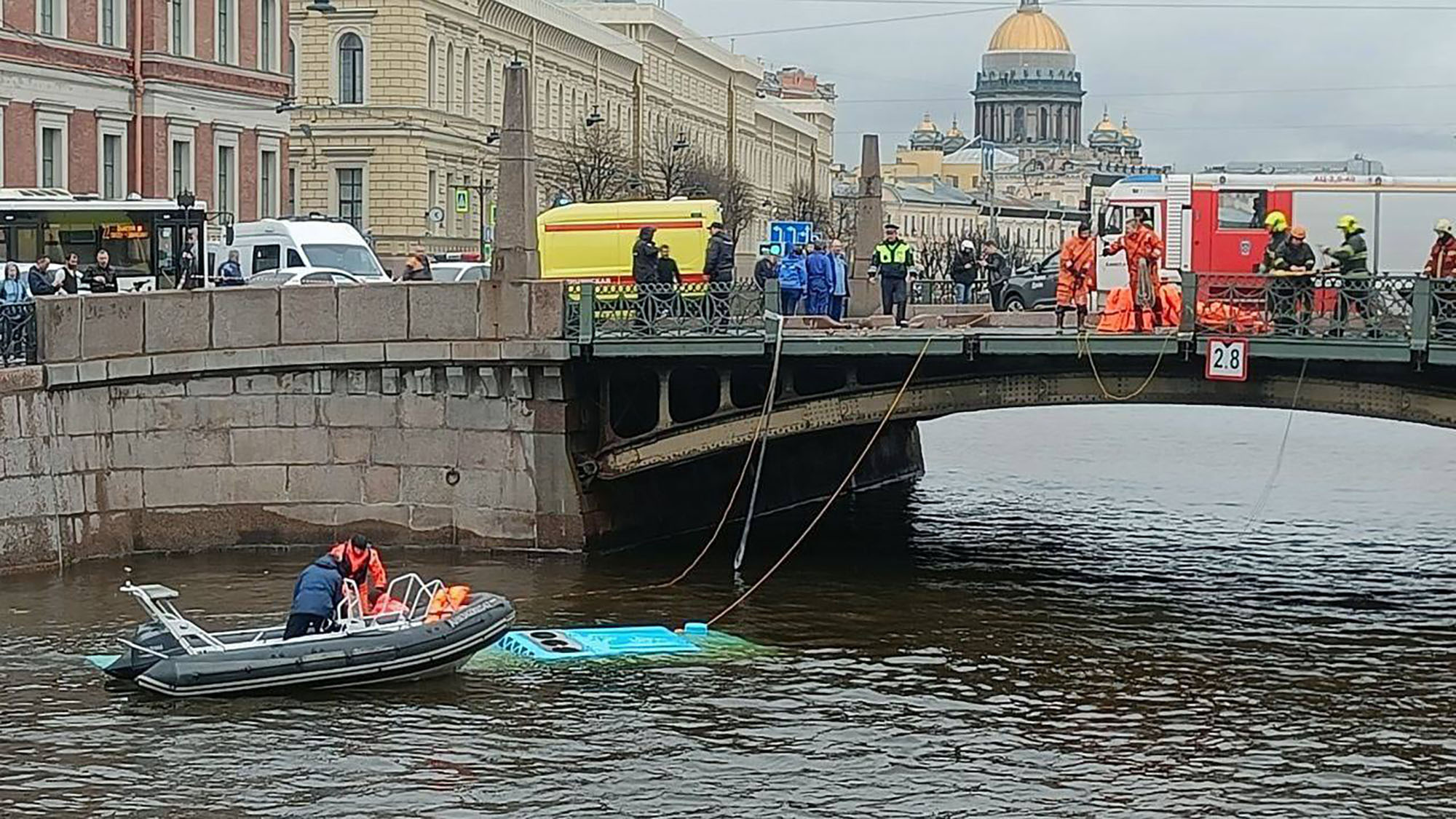 A search of the Moika river continues