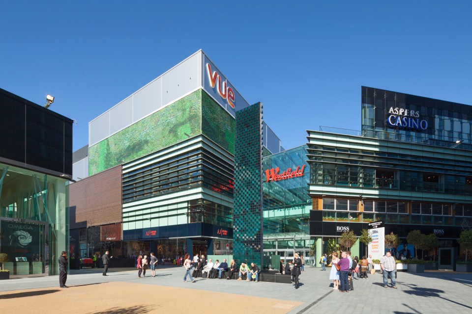 The shopping centre in East London is popular in the capital