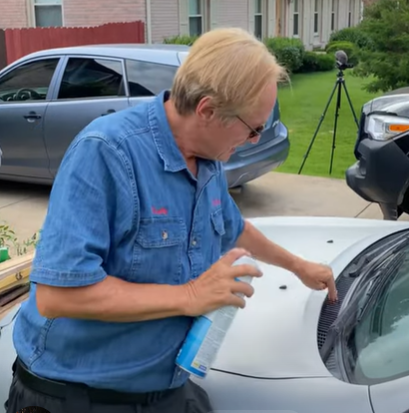 The mechanic reveals where the AC vents are located outside your car