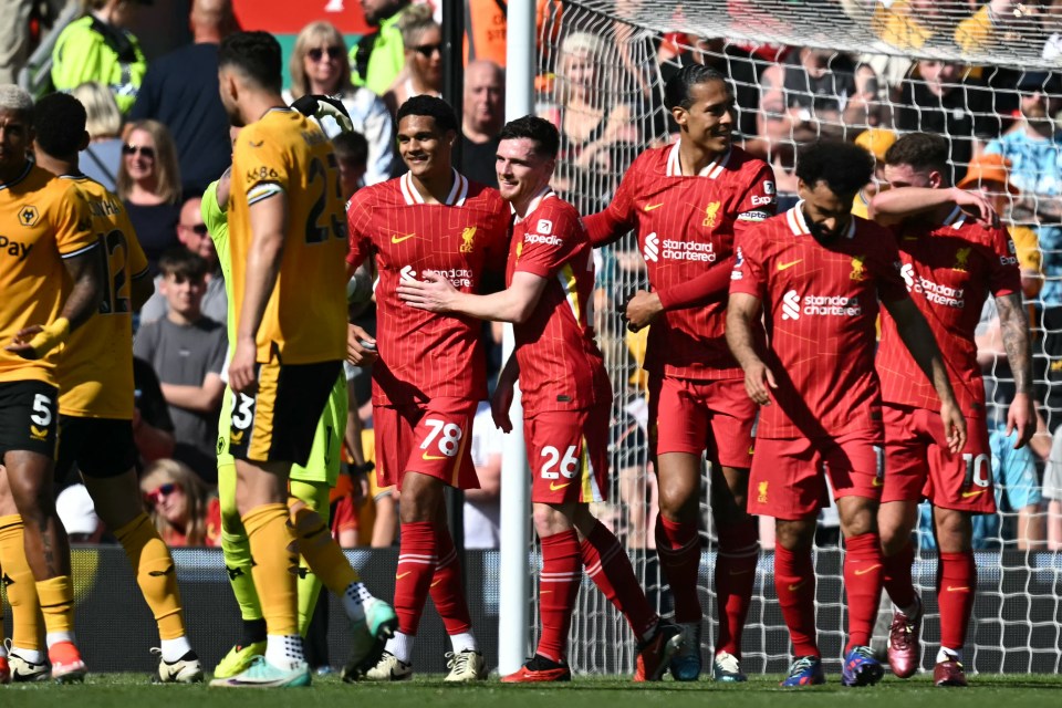 Quansah's goal for Liverpool set a Premier League record