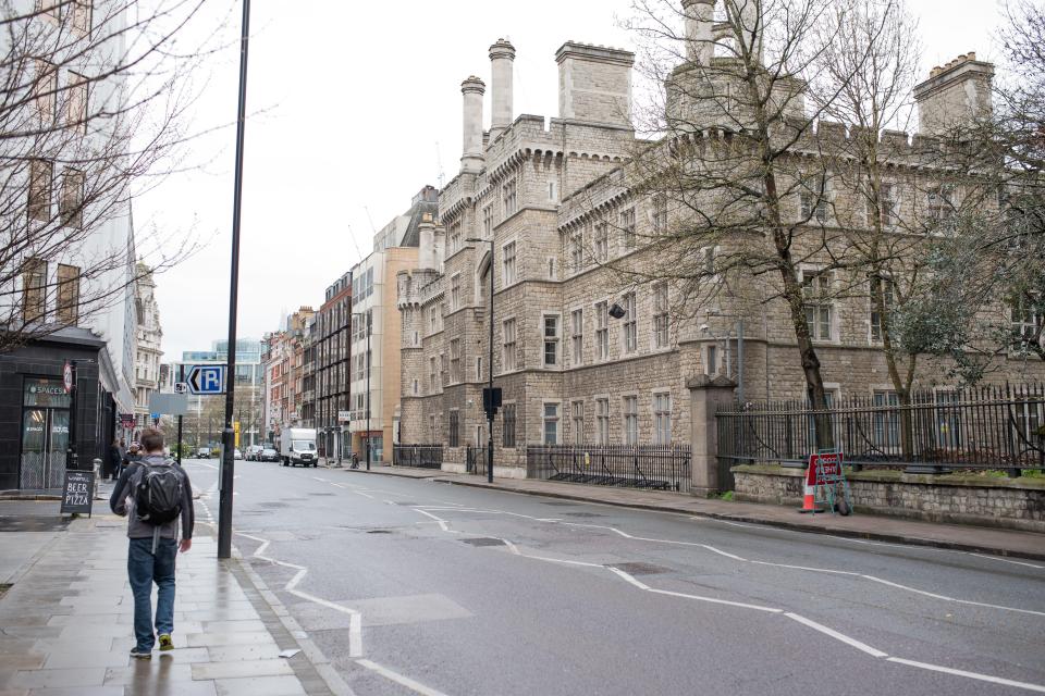 Harry was today driven to the Honourable Artillery Company HQ in Shoreditch