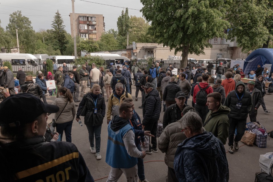 Civilians have been evacuating Vovchansk and the surrounding regions to escape Russian soldiers advancing through Ukraine