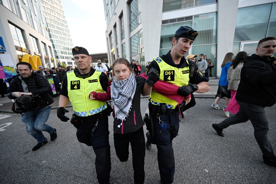 Climate activist Greta Thunberg was amongst those detained by police ahead of tonight's show