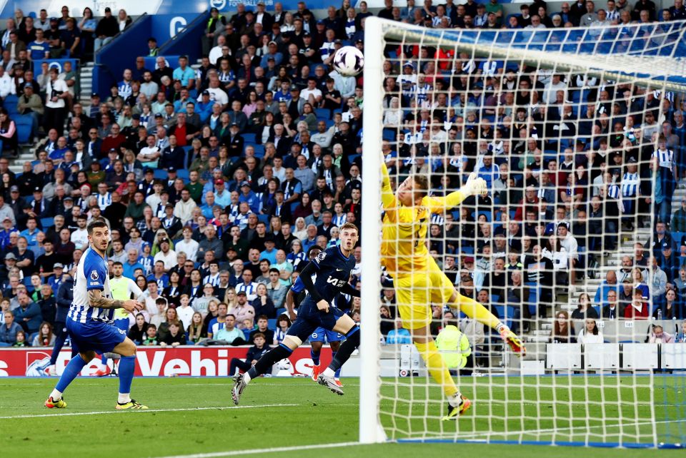 Cole Palmer gave Chelsea the lead with a sumptuous header