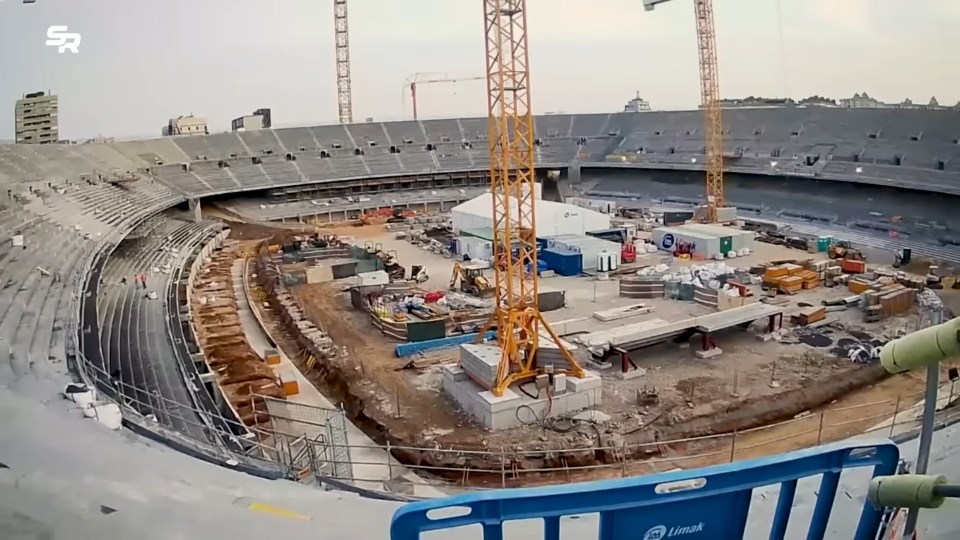 The iconic Nou Camp has been knocked down over the past year for the new ground to be built