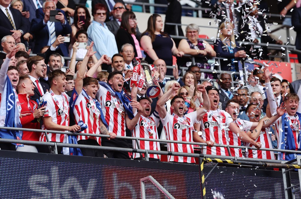 Evans captained Sunderland to League One play-off glory in 2022