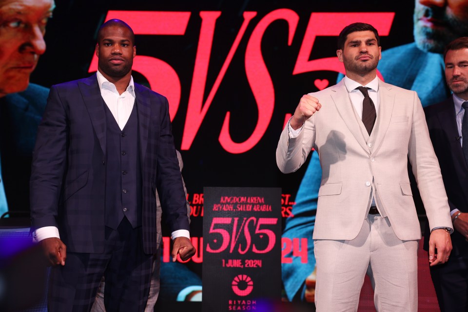 Daniel Dubois and Filip Hrgovic fight in Saudi Arabia