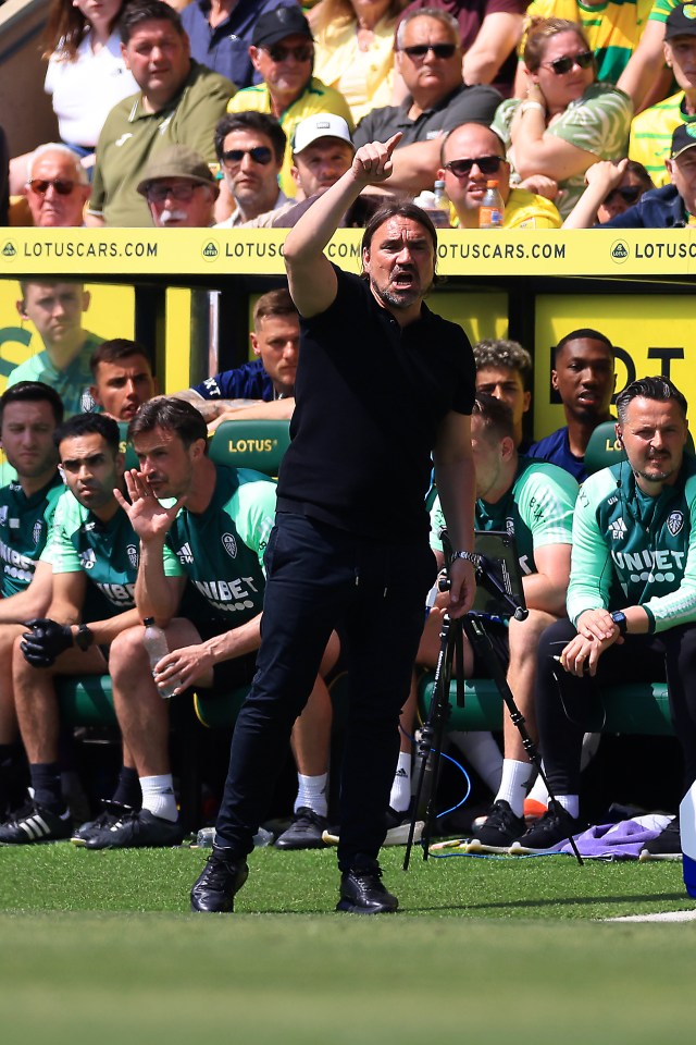 Leeds boss Daniel Farke returned to Norwich to face his former club