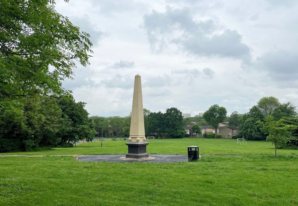 Locals have slammed a new phallic-shaped monument that's popped up in their park