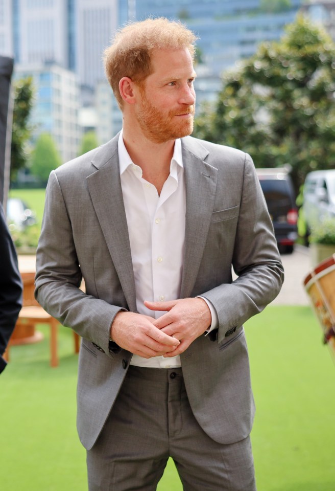 Prince Harry today touched down in the UK