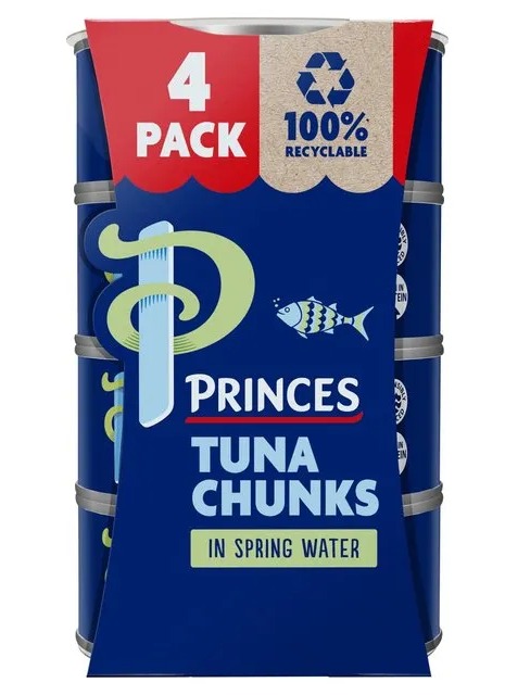 Princes Tuna in spring water, brine or oil is £3.50 at Morrisons