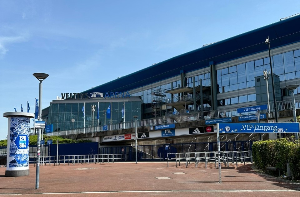 Schalke’s Veltins Arena will play host to England’s opening game against Serbia