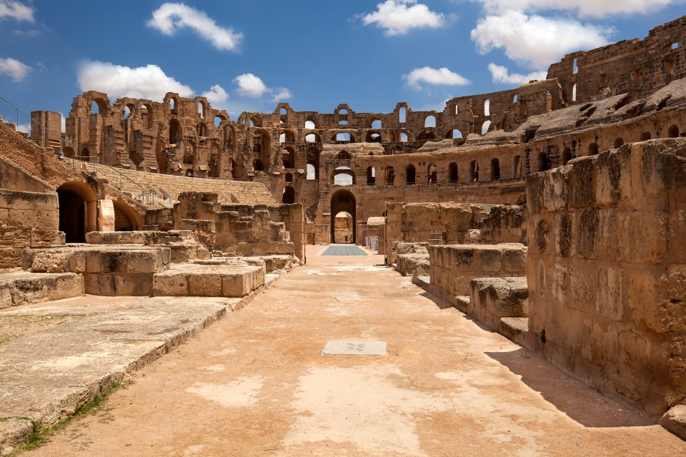 El Jem is a Unesco heritage site that can be visited in Tunisia