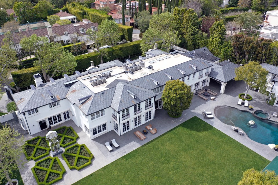 The Los Angeles mansion is believed to be worth million