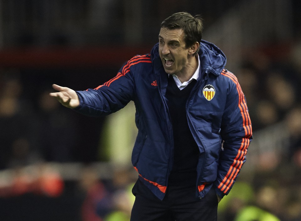 Gary Neville felt 'nowhere near' the level of his fellow La Liga managers at Valencia