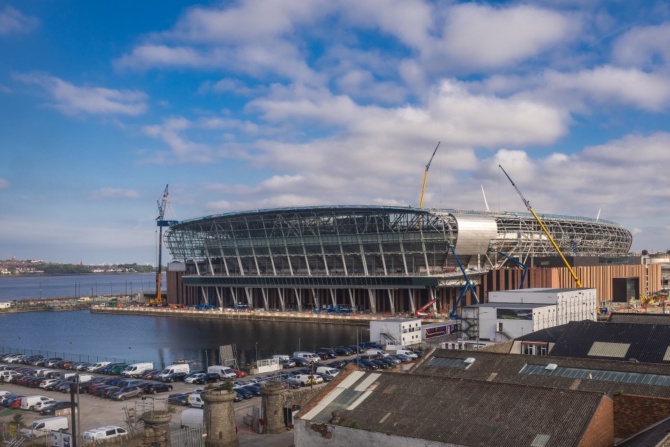 Everton are in the middle of building a £760m stadium