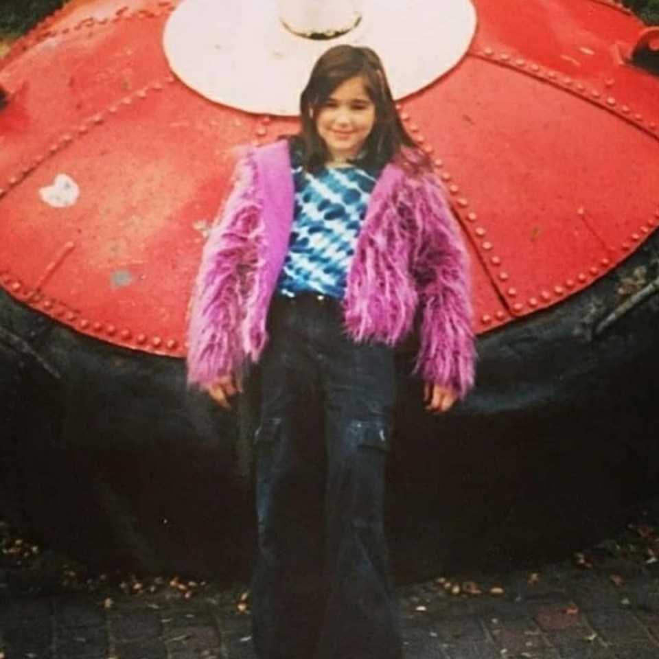 Dua Lipa as a child