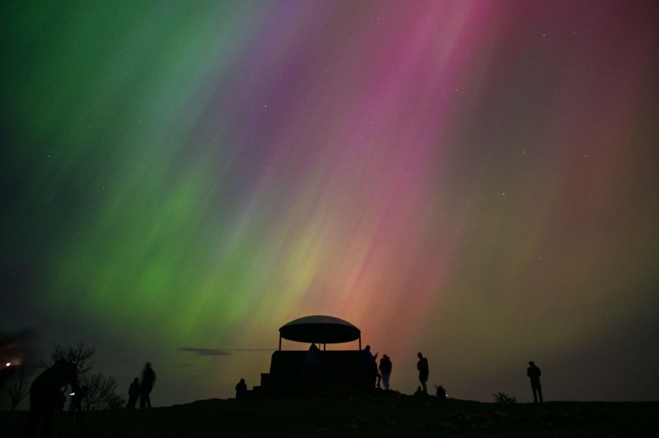 Sky watchers in Kendal, Cumbria, enjoy the incredible lights