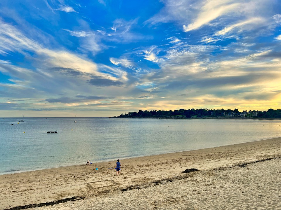 The popular main beach in Benodet