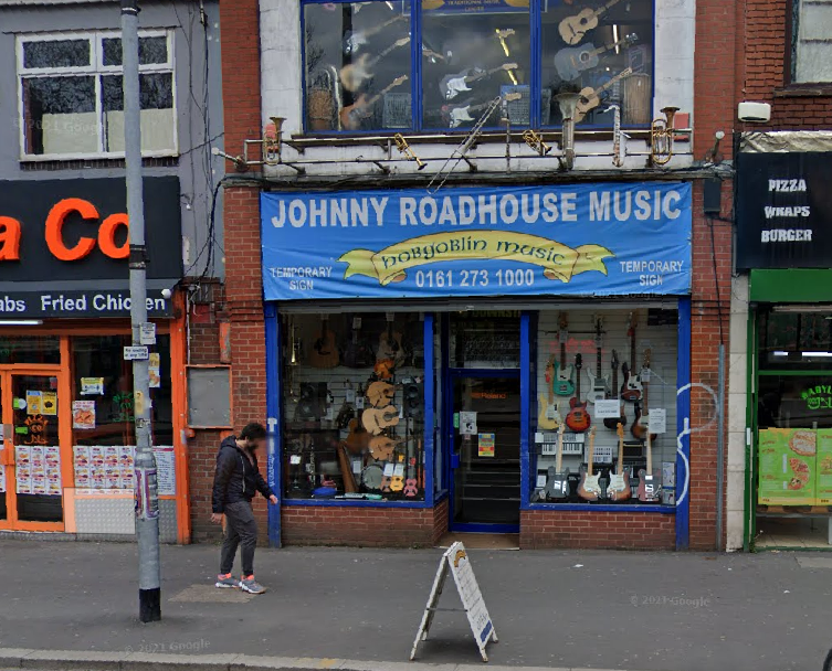 Famous musicians have been buying their instruments from Johnny Roadhouse in Manchester for over 50 years