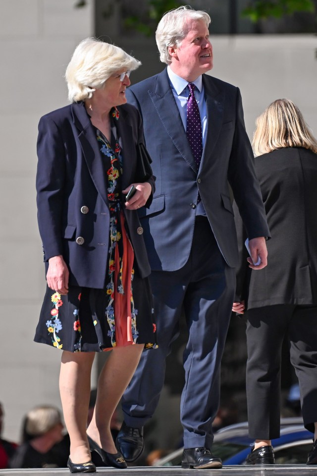 Earl Spencer and Lady Jane Fellowes joined Harry at the ceremony